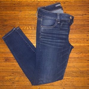 American Eagle Super Stretch Dark Wash Jeggings
